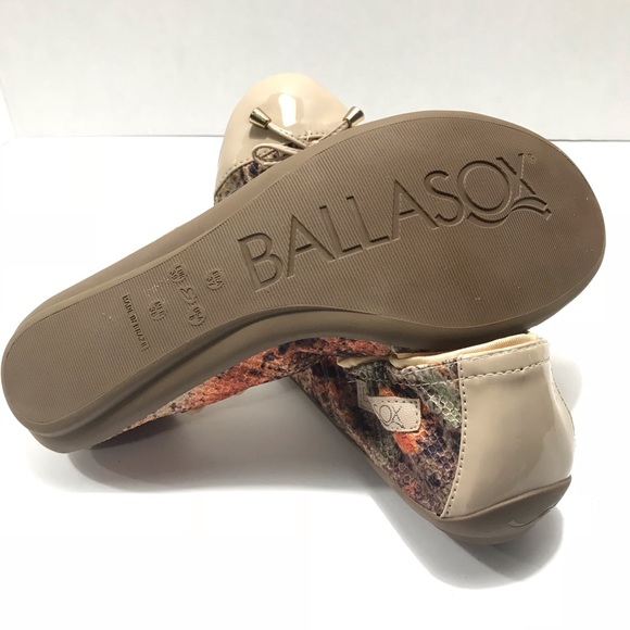 BALLASOX by Corso Como Foldable Orange Python Flat - Picture 6 of 6